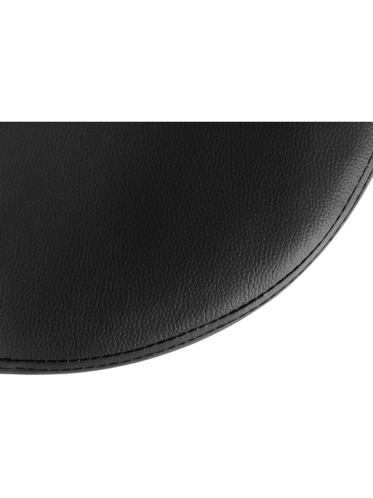 Sæt med 2 barstole Ponte imiteret læder krom, sort