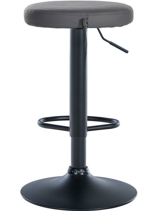 Sæt med 2 barstole Ponte imiteret læder, grå Sæt med 2 barstole Ponte imiteret læder, grå