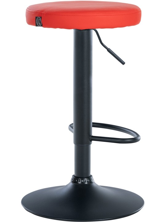 Sæt med 2 barstole Ponte imiteret læder, rød