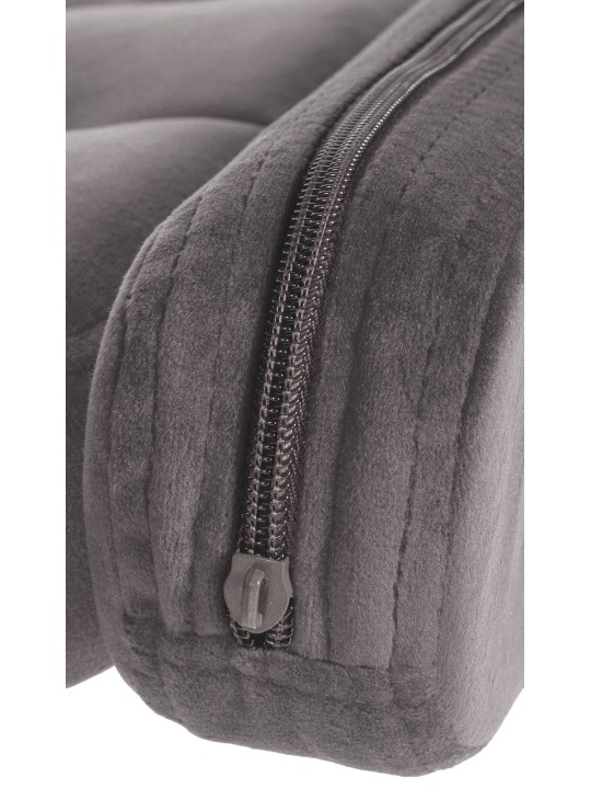 Barstol Dublin fløjlskrom, grå