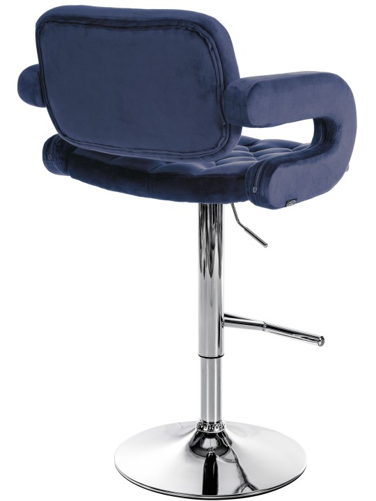 Barstol Dublin fløjlskrom, blå Barstol Dublin fløjlskrom, blå