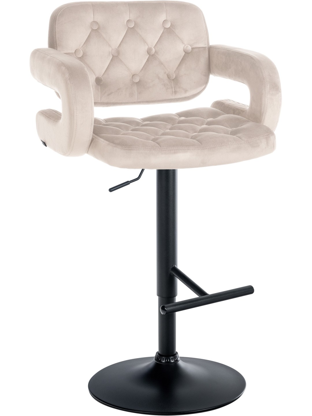 Barstol Dublin fløjl, creme