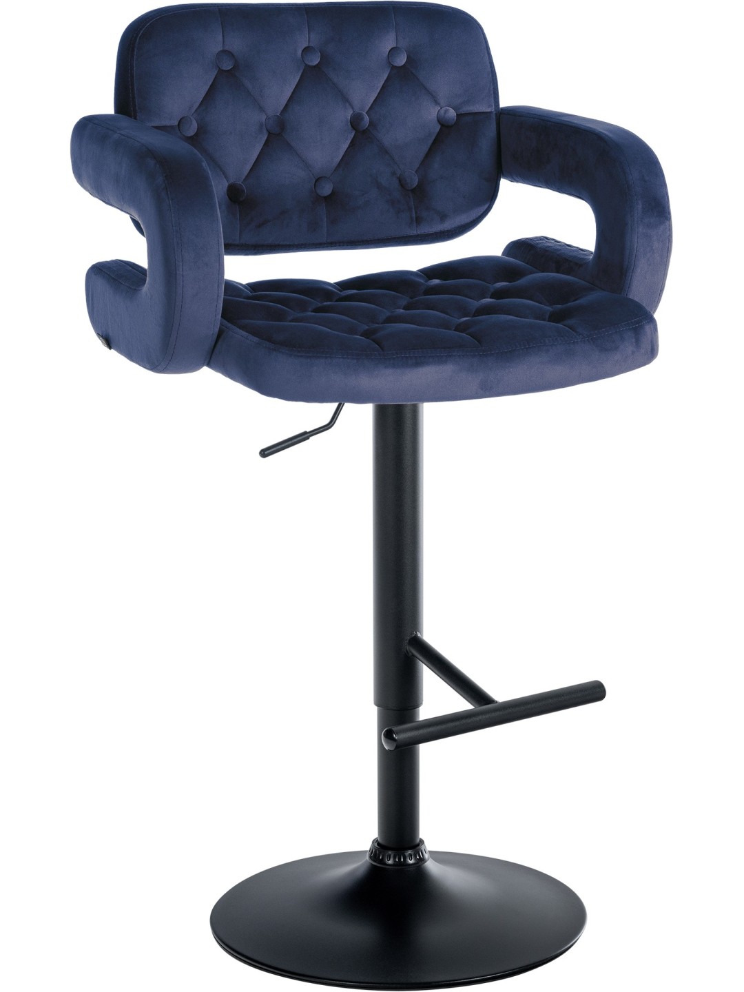 Barstol Dublin fløjl, blå