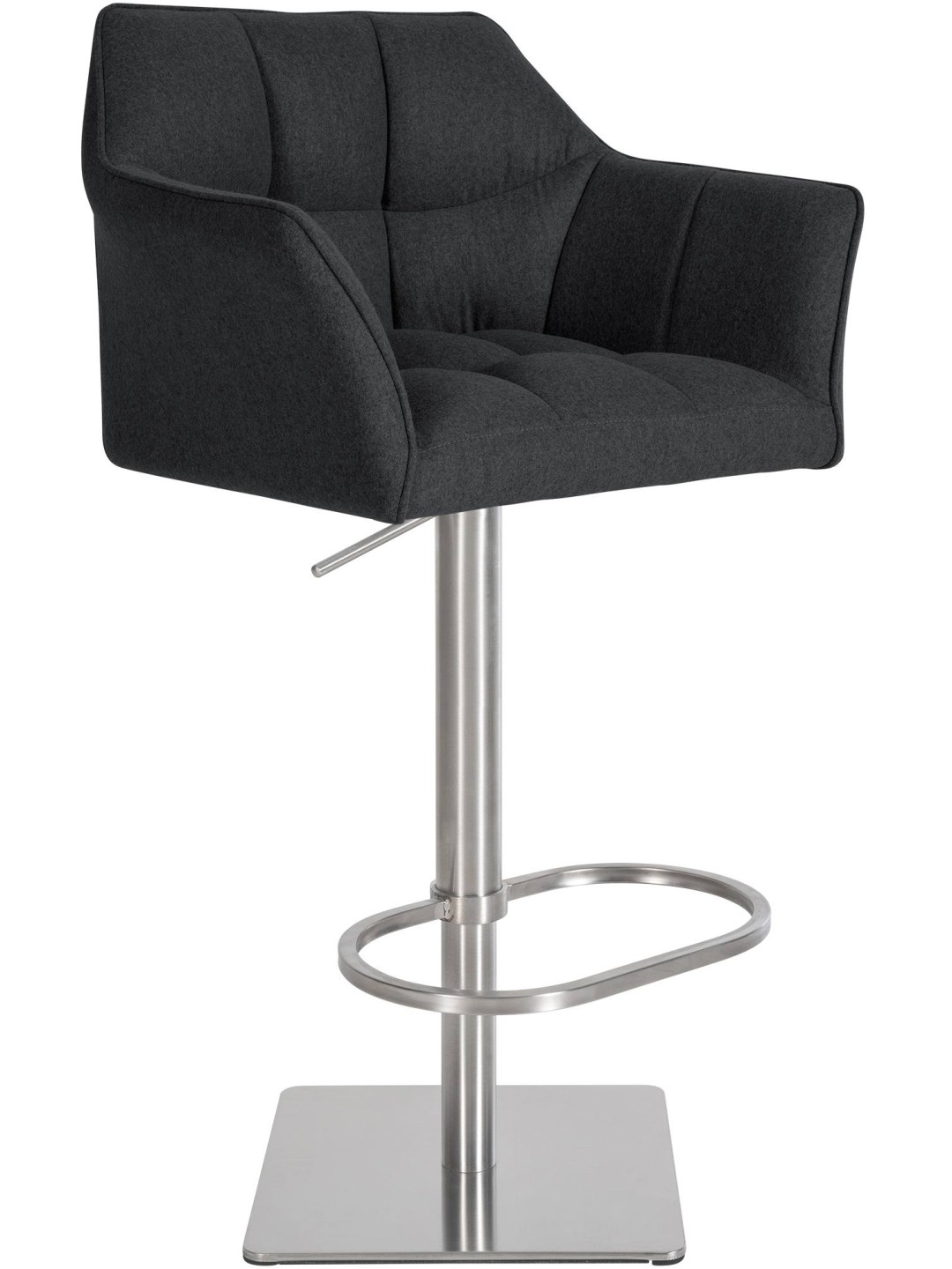 Bar stool Damaso E felt, antracit