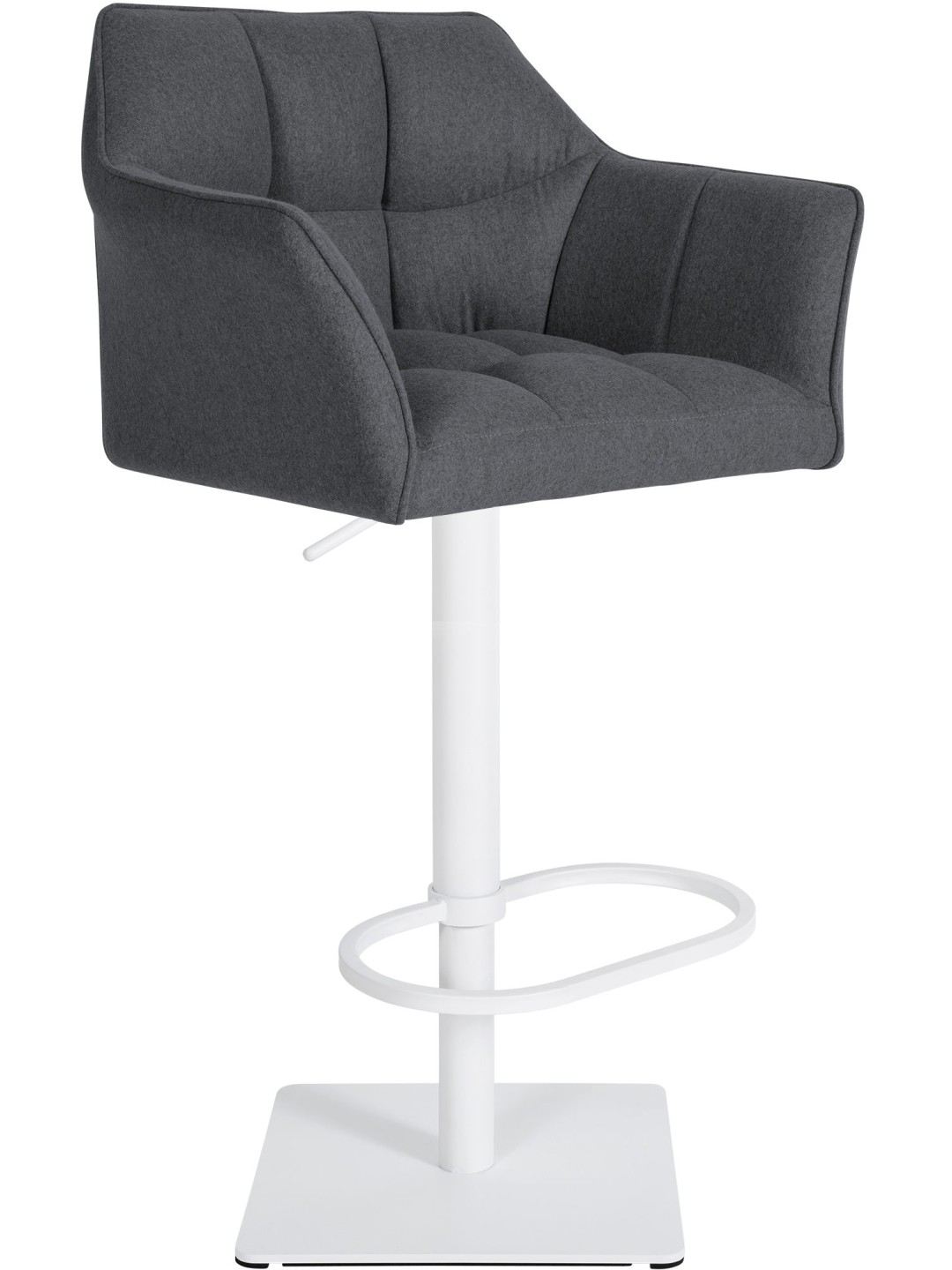 Barstol Damaso W filt, grå