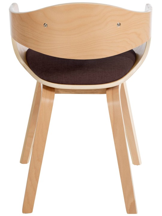 Sæt med 2 stole Kingston stof, natur/brun