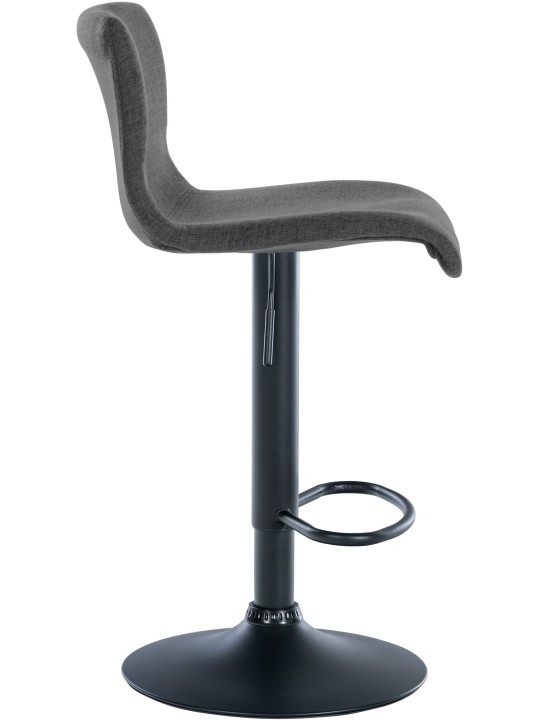 Sæt med 2 barstole Branford stof, mørkegrå