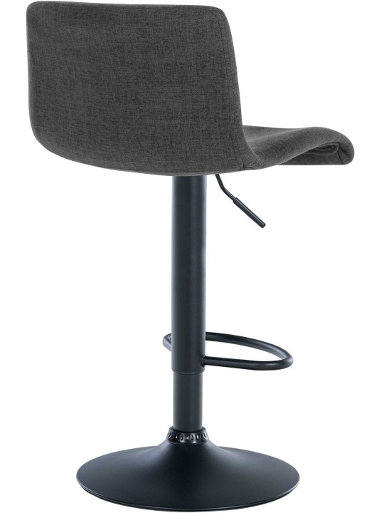 Sæt med 2 barstole Branford stof, mørkegrå