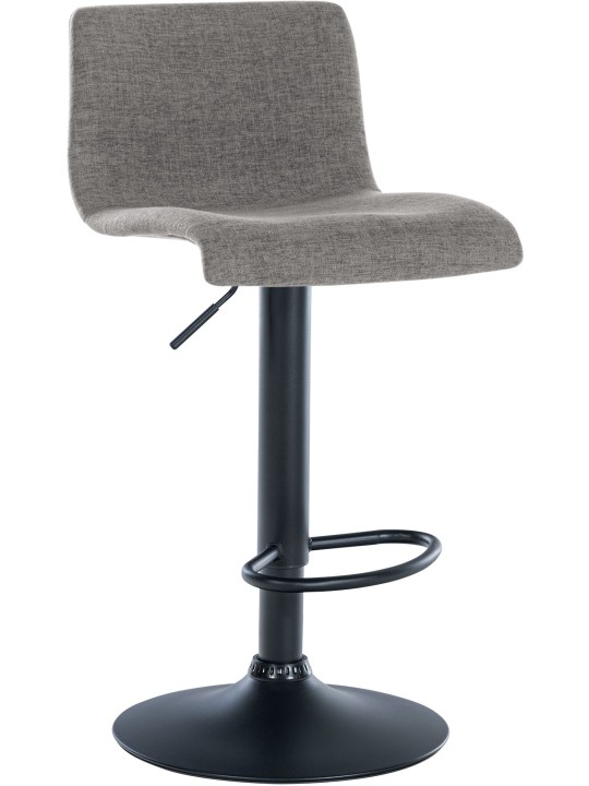 Sæt med 2 barstole Branford stof, lysegrå