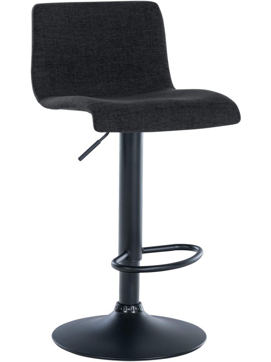 Sæt med 2 barstole Branford stof, sort