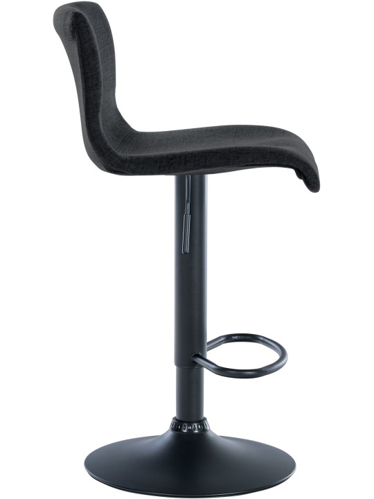 Sæt med 2 barstole Branford stof, sort