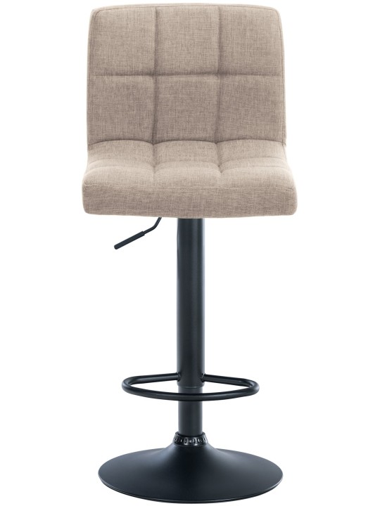 Sæt med 2 barstole Calma stof, creme