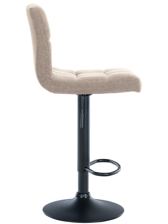 Sæt med 2 barstole Calma stof, creme