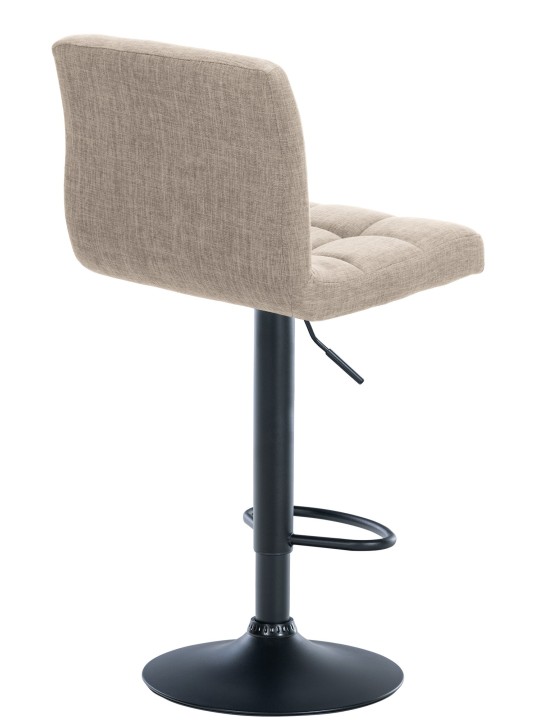 Sæt med 2 barstole Calma stof, creme