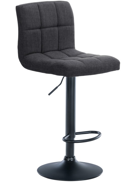 Sæt med 2 barstole Calma stof, mørkegrå
