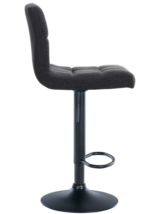 Sæt med 2 barstole Calma stof, mørkegrå