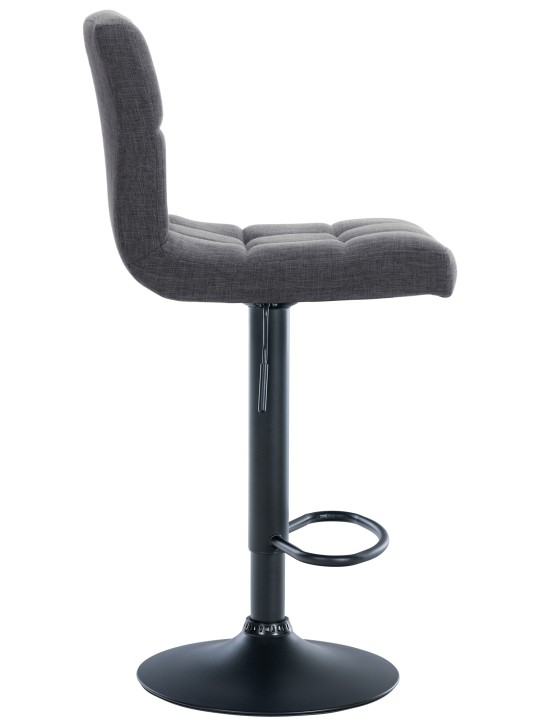 Sæt med 2 barstole Calma stof, lysegrå