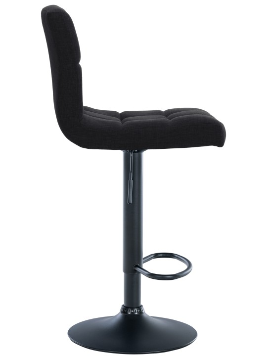 Sæt med 2 barstole Calma stof, sort