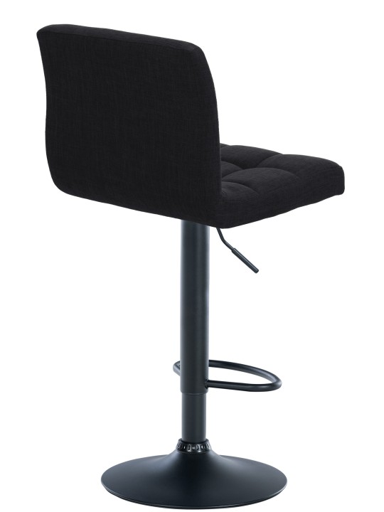 Sæt med 2 barstole Calma stof, sort