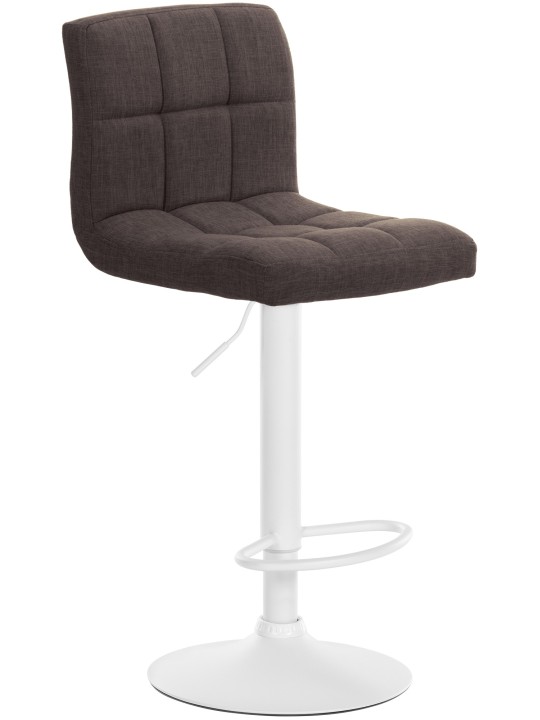 Sæt med 2 barstole Calma stof, brun