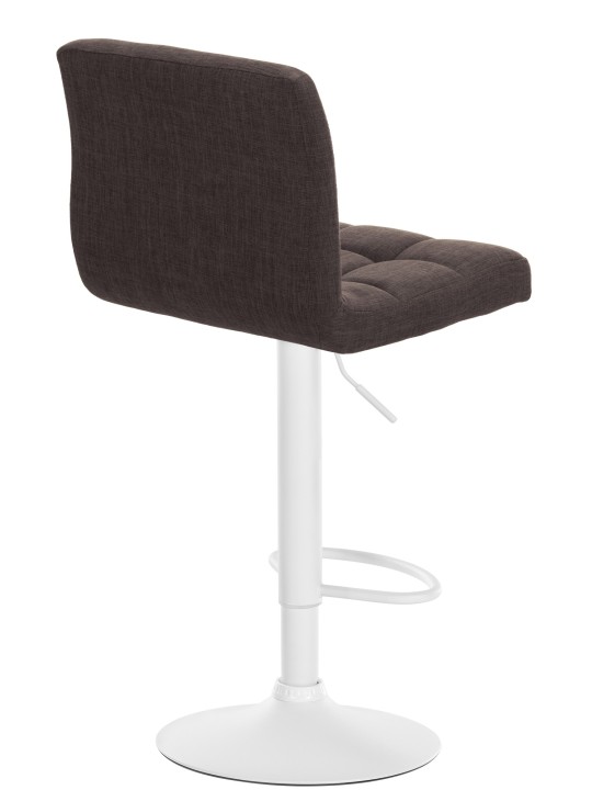 Sæt med 2 barstole Calma stof, brun