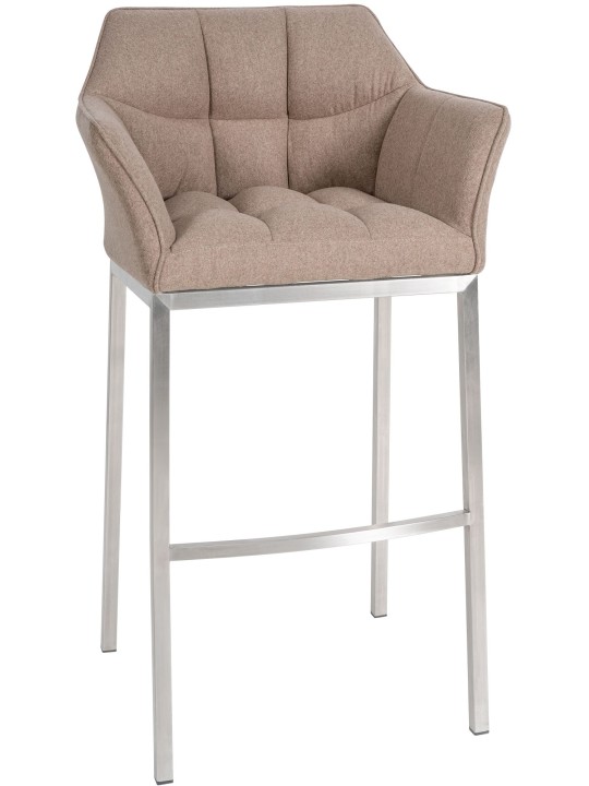 Barstol Damaso E filt med 4 fods stel, taupe Barstol Damaso E filt med 4 fods stel, taupe
