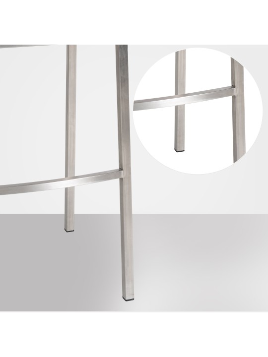 Barstol Damaso E filt med 4 fods stel, taupe Barstol Damaso E filt med 4 fods stel, taupe