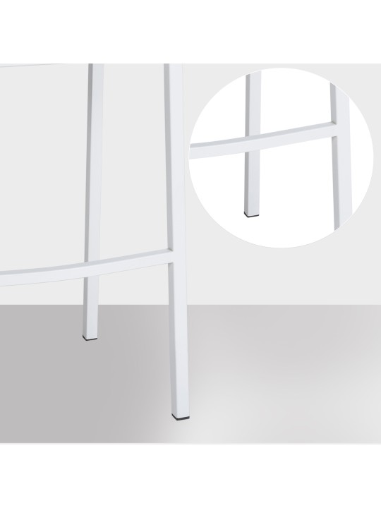 Barstol Damaso W filt med 4 fods stel, grå Barstol Damaso W filt med 4 fods stel, grå