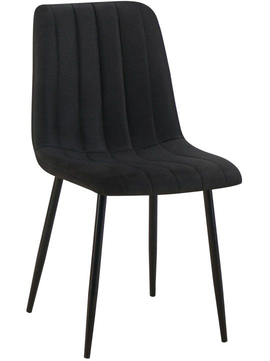 Stol Dijon stof, sort Stol Dijon stof, sort