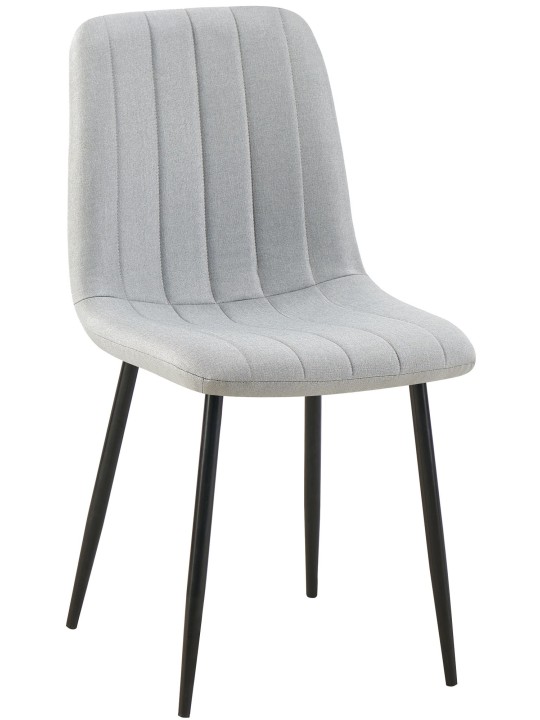 Stol Dijon stof, grå