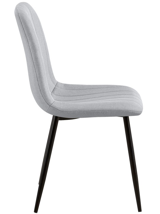 Stol Dijon stof, grå
