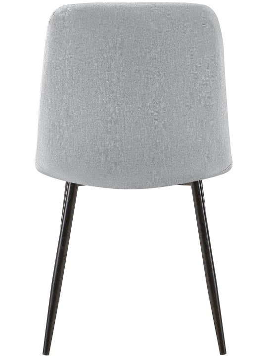 Stol Dijon stof, grå