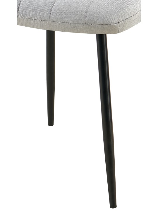 Stol Dijon stof, grå