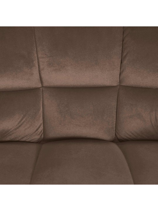 Barstol Damaso B fløjl, brun