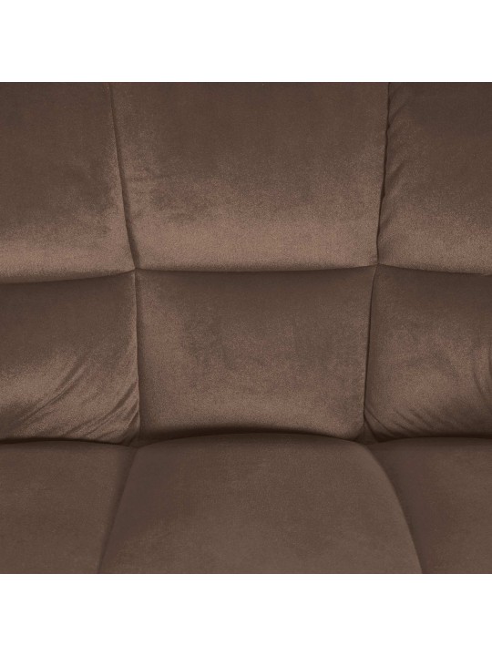 Barstol Damaso E velvet, brun