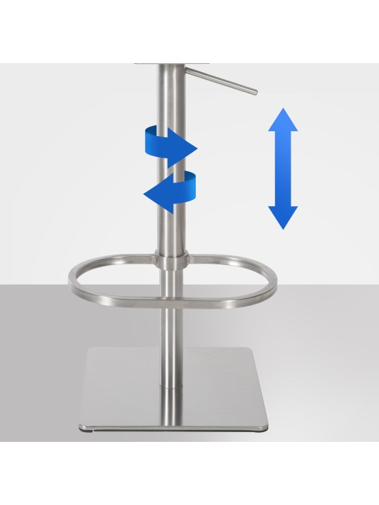 Barstol Damaso E velvet, brun