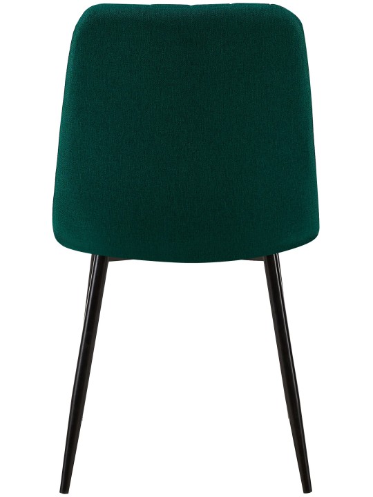 Stol Dijon stof, mørkegrøn