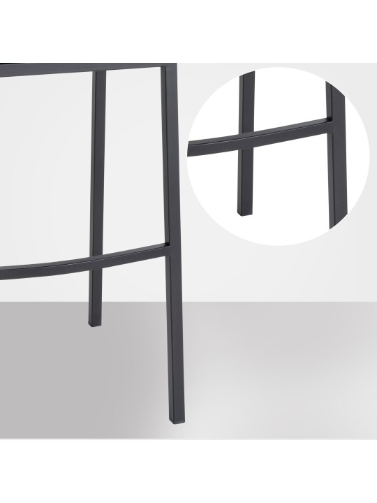 Barstol Damaso B fløjl med 4 fods stel, grå Barstol Damaso B fløjl med 4 fods stel, grå