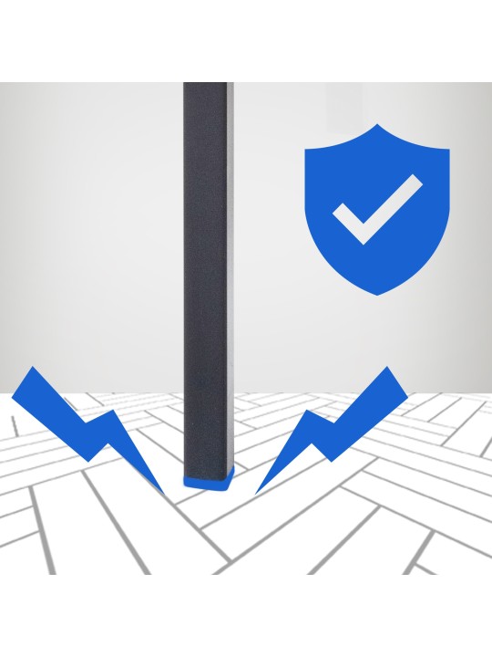 Barstol Damaso B fløjl med 4 fods stel, grå Barstol Damaso B fløjl med 4 fods stel, grå