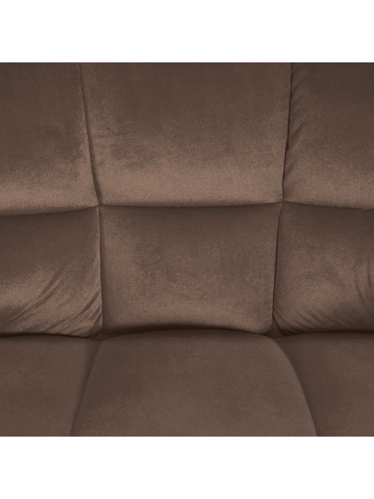 Barstol Damaso B fløjl med 4 fods stel, brun Barstol Damaso B fløjl med 4 fods stel, brun