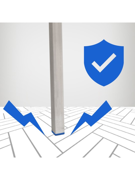 Barstol Damaso E fløjl med 4 fods stel, brun