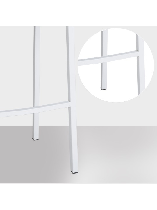 Barstol Damaso W fløjl med 4 fods stel, grå Barstol Damaso W fløjl med 4 fods stel, grå