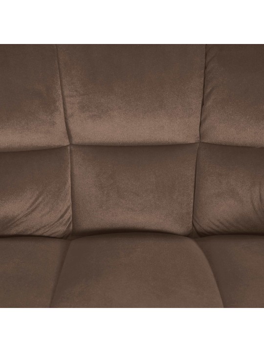 Barstol Damaso W fløjl med 4 fods stel, brun Barstol Damaso W fløjl med 4 fods stel, brun