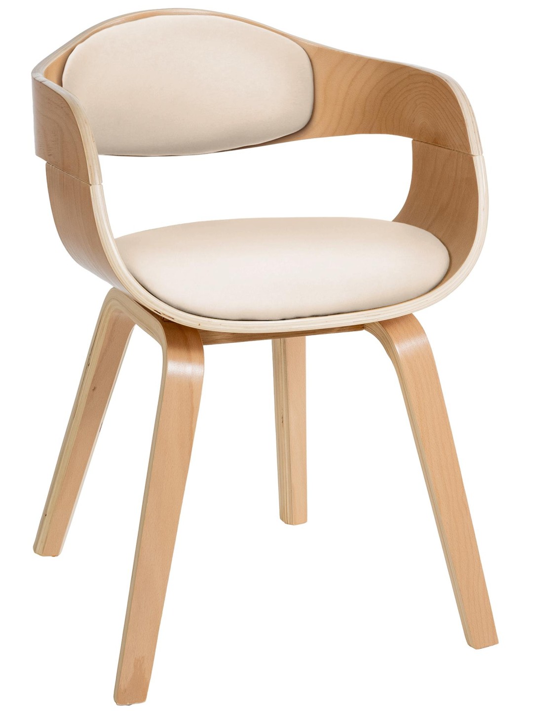 Besøgsstol Kingston, natur/creme