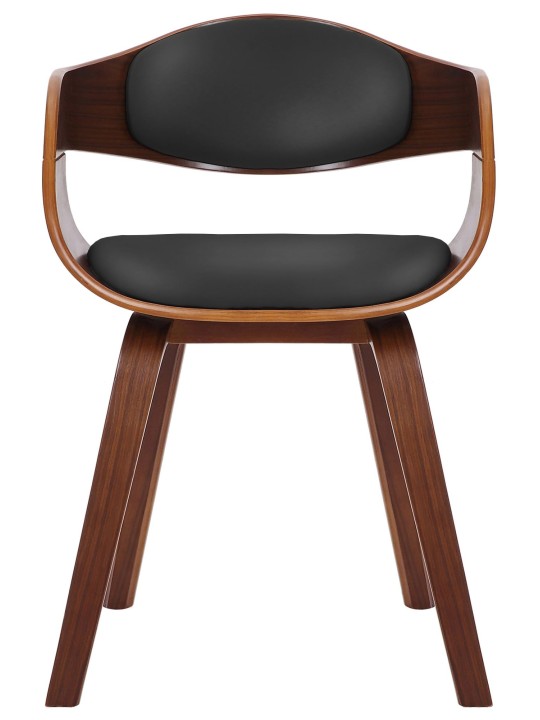 Besøgsstol Kingston, valnød/sort