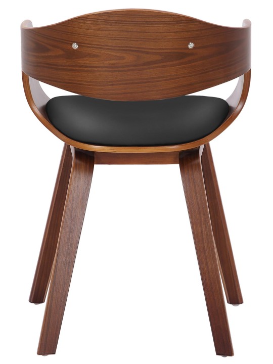 Besøgsstol Kingston, valnød/sort