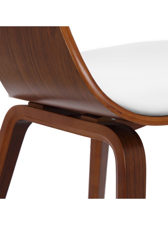 Besøgsstol Kingston, valnød/hvid