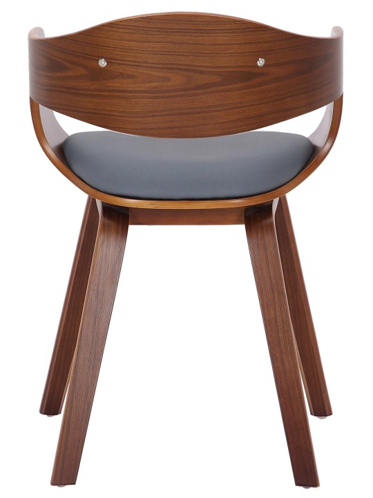 Besøgsstol Kingston imiteret læder, valnød/grå Besøgsstol Kingston imiteret læder, valnød/grå