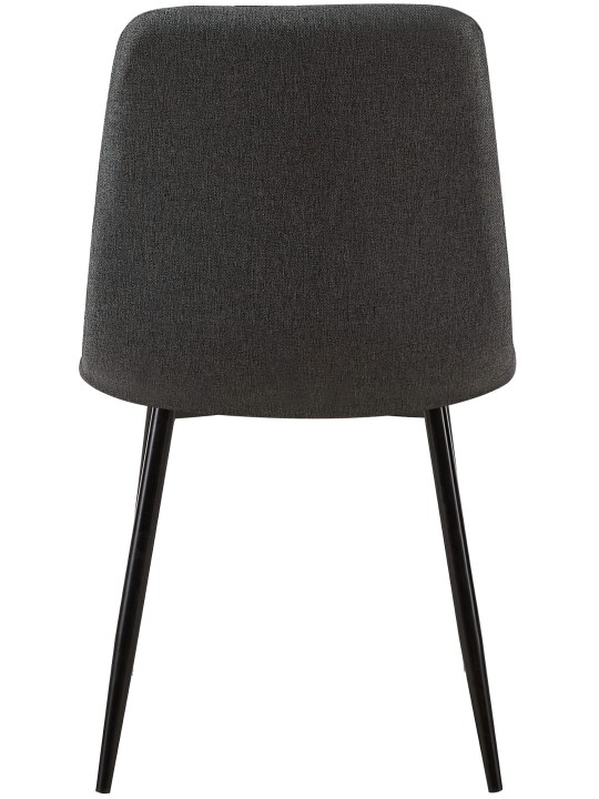 Sæt med 4 stole Dijon stof, mørkegrå Sæt med 4 stole Dijon stof, mørkegrå