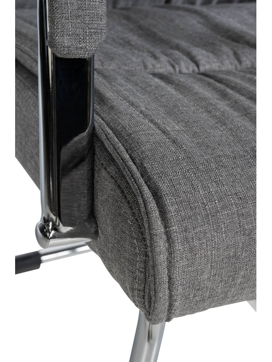 Besøgsstol Sievert stof, lysegrå